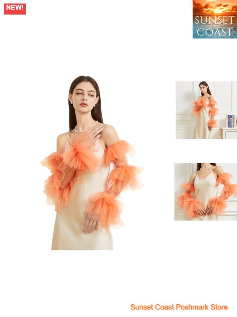 Long Puff Opera Sheer Ruffled Velvet Satin Tulle Gloves